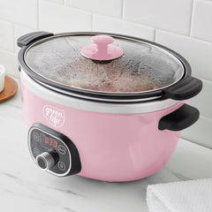 GreenLife Healthy 8-Quart Slow Cooker | Pink