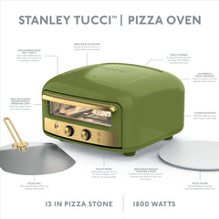Stanley Tucci™ Indoor and Outdoor Pizza Oven | Tuscan Olive