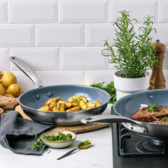 Treviso Ceramic Nonstick Stainless Steel 10-Piece Cookware Set