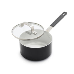 Bobby Flay by GreenPan Professional Ceramic Nonstick 1.6-Quart Saucepan with Lid | Graphite