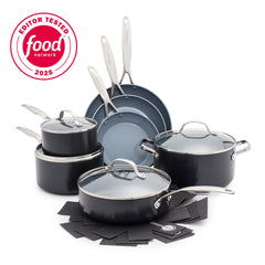Valencia Pro Ceramic Nonstick 11-Piece Cookware Set | Gray
