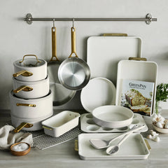 Reserve Pro 20-Piece Cookware & Bakeware Set | Cream