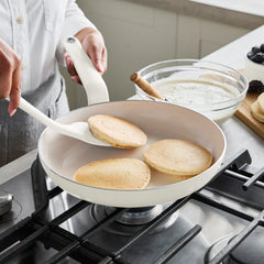 Rio Advanced Ceramic Nonstick 10-Piece Cookware Set | Cream