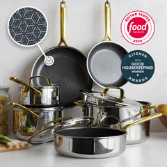 Spectra Gold Thermobond Hybrid Ceramic Nonstick 10-Piece Cookware Set
