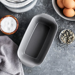 Premiere Ovenware Ceramic Nonstick 1 lb. Loaf Pan | Gray