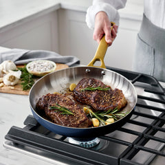 Reserve Pro Uncoated Stainless Steel 8" Frypan | Twilight