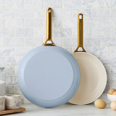 Reserve Pro Ceramic Nonstick 10" and 12" Frypan Set | Glacier