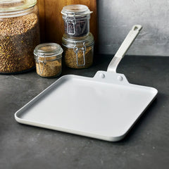 Bobby Flay by GreenPan Professional Ceramic Nonstick 11" Square Griddle | Cream
