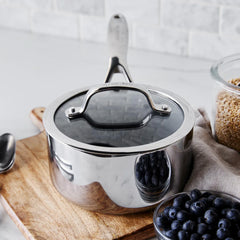 Valencia Pro Stainless Steel 1.6-Quart Saucepan with Lid