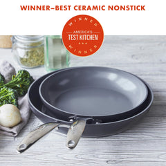 Valencia Pro Ceramic Nonstick 10" and 12" Frypan Set