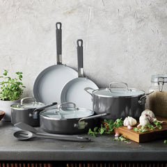 Bobby Flay by GreenPan Professional Ceramic Nonstick 10-Piece Cookware Set | Graphite