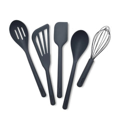 Platinum Silicone Tools 5-Piece Utensil Set | Gray