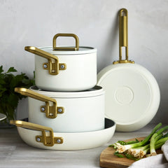 Stanley Tucci™ Ceramic Nonstick 6-Piece Cookware Set | Carrara White