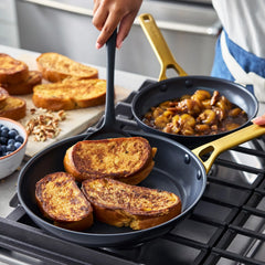 Reserve Pro Ceramic Nonstick 10" and 12" Frypan Set | Black