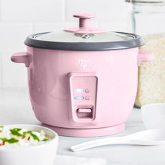 GreenLife 6-Cup Rice Cooker | Pink