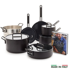 Stanley Tucci™ Ceramic Nonstick 11-Piece Cookware Set | Milano Black