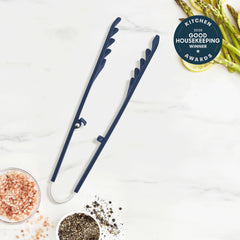 Premiere Silicone Locking Pasta Tongs | Oxford Blue