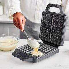 Advanced 4-Square Waffle Maker | Graphite