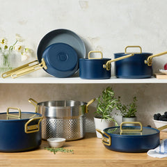Stanley Tucci™ Ceramic Nonstick 11-Piece Cookware Set | Marino Blue