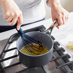 Platinum Silicone Whisk | Navy