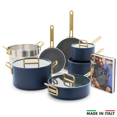 Stanley Tucci™ Ceramic Nonstick 11-Piece Cookware Set | Marino Blue