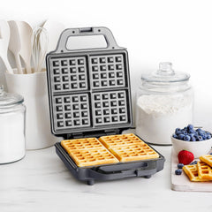 Advanced 4-Square Waffle Maker | Graphite
