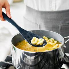 Premiere Silicone Slotted Spoon | Oxford Blue