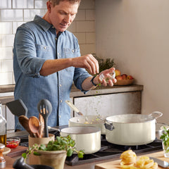 Bobby Flay by GreenPan Professional Ceramic Nonstick 10-Piece Cookware Set | Cream