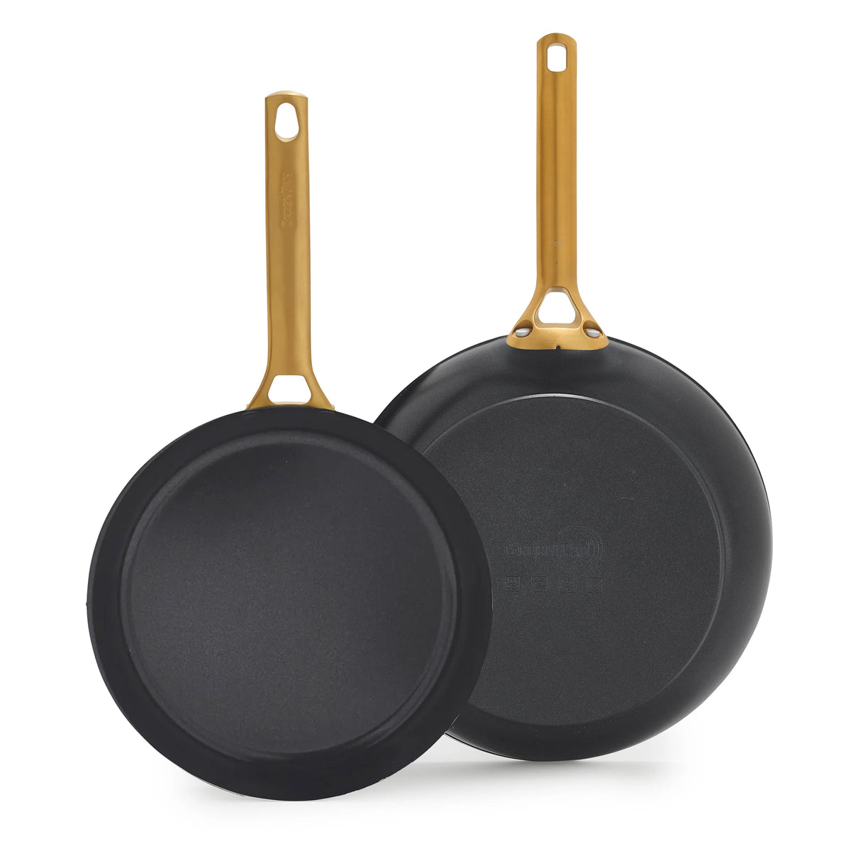 Reserve Pro Ceramic Nonstick 10" and 12" Frypan Set | Black