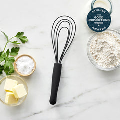Premiere Silicone Flat Whisk | Black