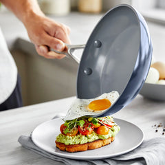 Valencia Pro Ceramic Nonstick 9.5" and 11" Frypan Set | Twilight