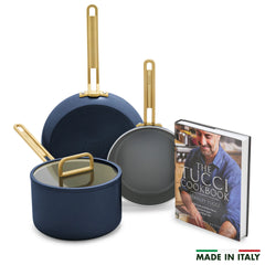 Stanley Tucci™ Ceramic Nonstick 4-Piece Chef Set | Marino Blue