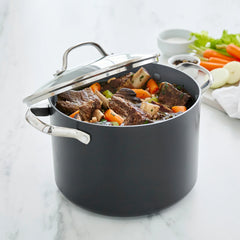 Valencia Pro Ceramic Nonstick 8-Quart Stockpot with Lid