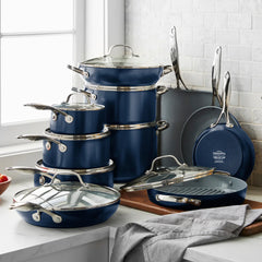 Valencia Pro Ceramic Nonstick 19-Piece Cookware Set | Twilight