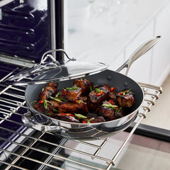 Valencia Pro Stainless Steel 12" Wok with Lid