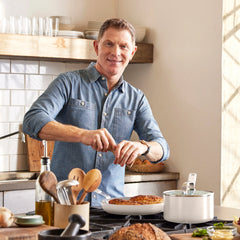 Bobby Flay by GreenPan Professional Ceramic Nonstick 12" Frypan | Cream