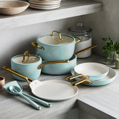 Reserve Pro Ceramic Nonstick 11-Piece Cookware Set | Seaside