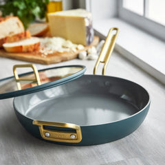 Stanley Tucci™ Ceramic Nonstick 4-Piece Frypan Set | Venetian Teal