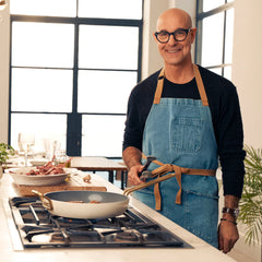 Stanley Tucci™ Ceramic Nonstick 4-Piece Chef Set | Carrara White