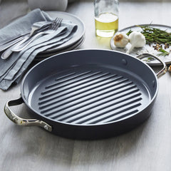 Valencia Pro Ceramic Nonstick 11" Round Grill Pan