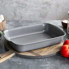 Premiere Ovenware Ceramic Nonstick 13" x 9" Rectangular Baker | Gray