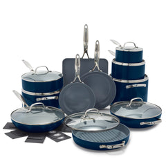 Valencia Pro Ceramic Nonstick 19-Piece Cookware Set | Twilight