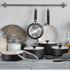 Rio Advanced Ceramic Nonstick 12-Piece Cookware Set | Black