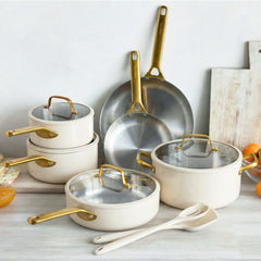 Reserve Pro 20-Piece Cookware & Bakeware Set | Cream